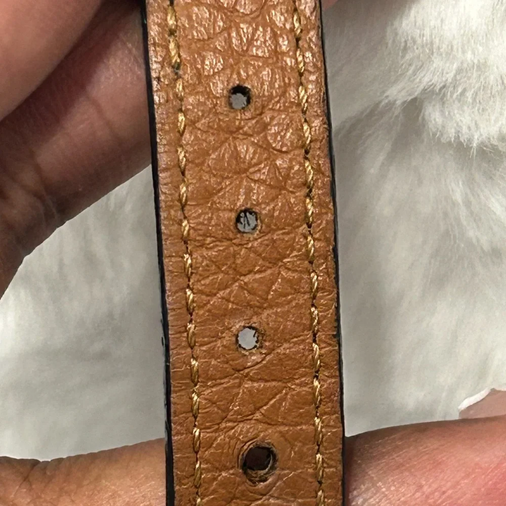 Louis Vuitton Black‎ Leather Slim Bracelet